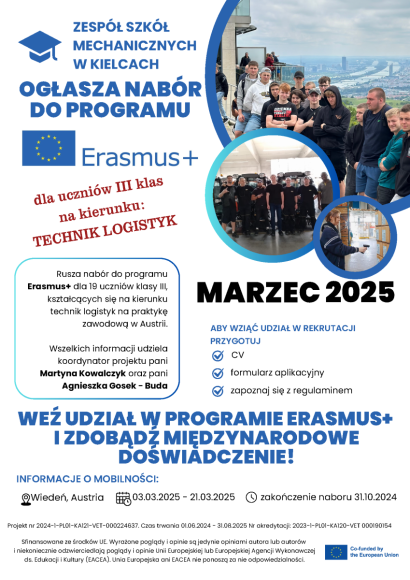 Nabór do programu Erasmus +